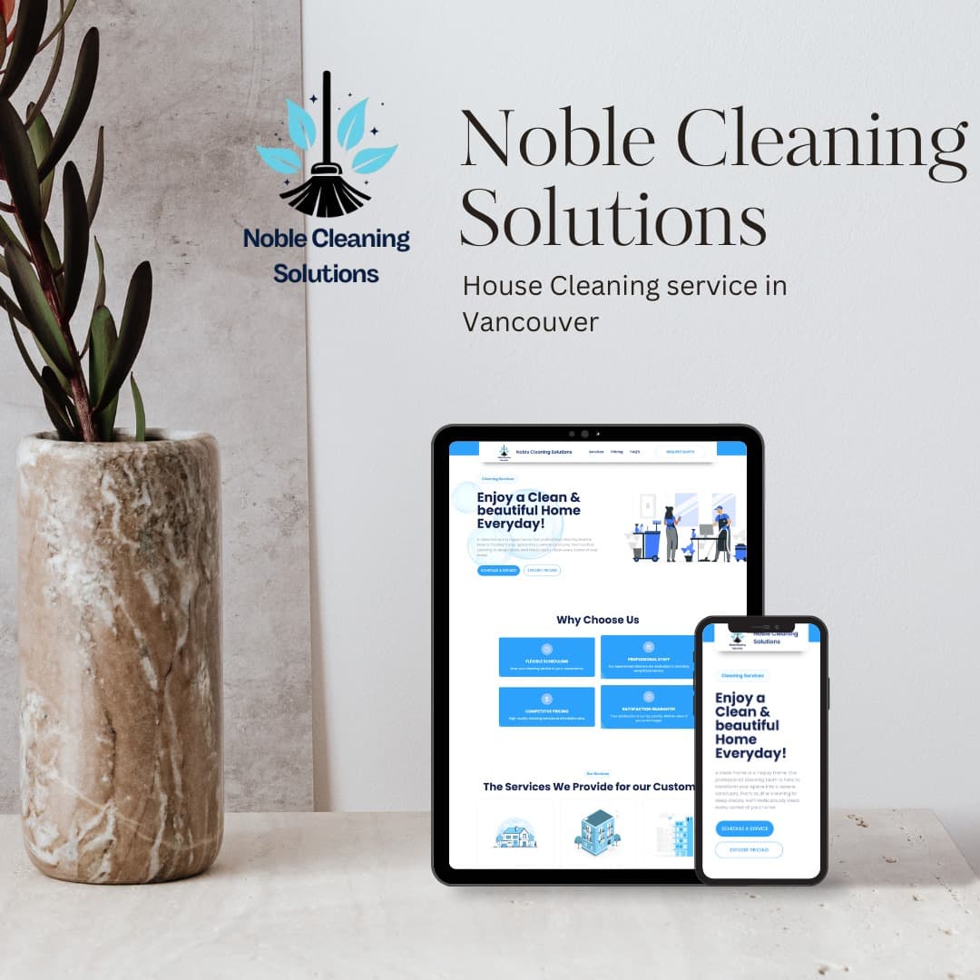 Noble Cleaning Solutions website design